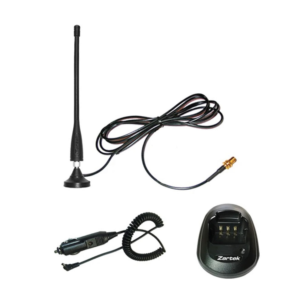 Zartek GE-295 ZA-725 Vehicle Car Kit with Magnetic Antenna & Chargers