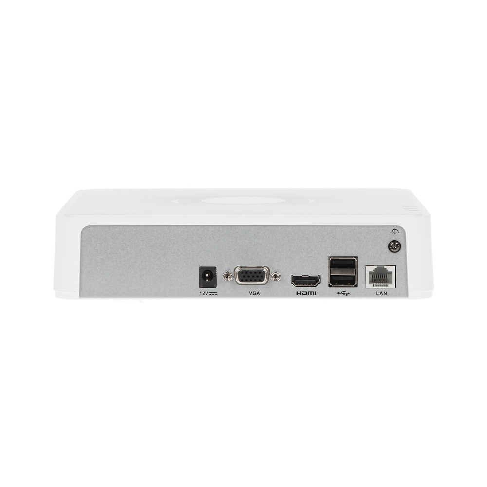 Hikvision DS-7104NI-Q1 back view displaying ports