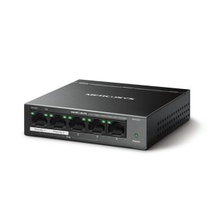 Mercusys MS105GP 5-Port Gigabit PoE+ Switch with 4 PoE+ Ports | 65 W Budget