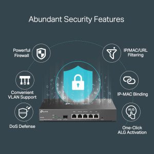 TP-Link Omada Gigabit Multi-WAN VPN Router with SFP