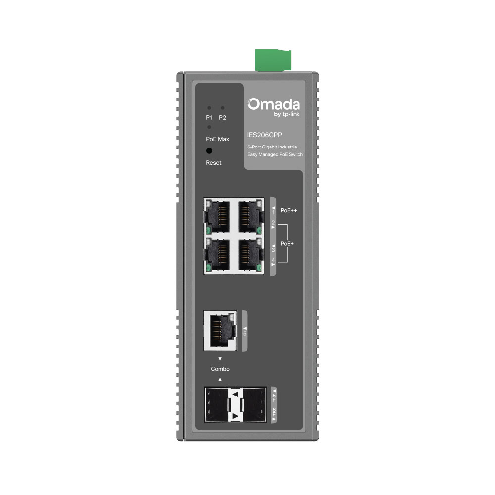 TP-Link Omada 6-Port Gigabit Industrial PoE++ Switch | 120W PoE Budget - Image 2