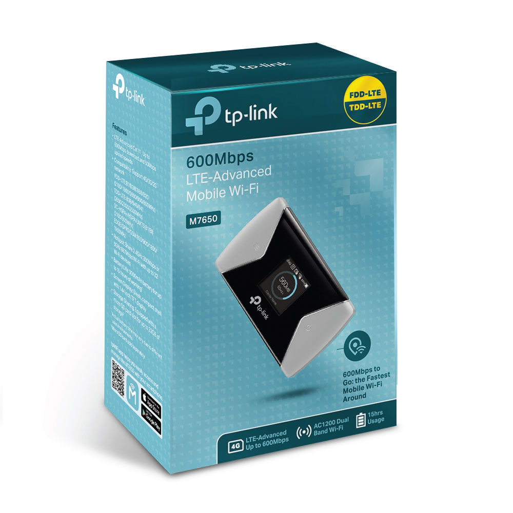 TP-Link M7650 LTE-Advanced Mobile Wi-Fi Router – 600Mbps 4G | Dual-Band AC1200 - Image 2