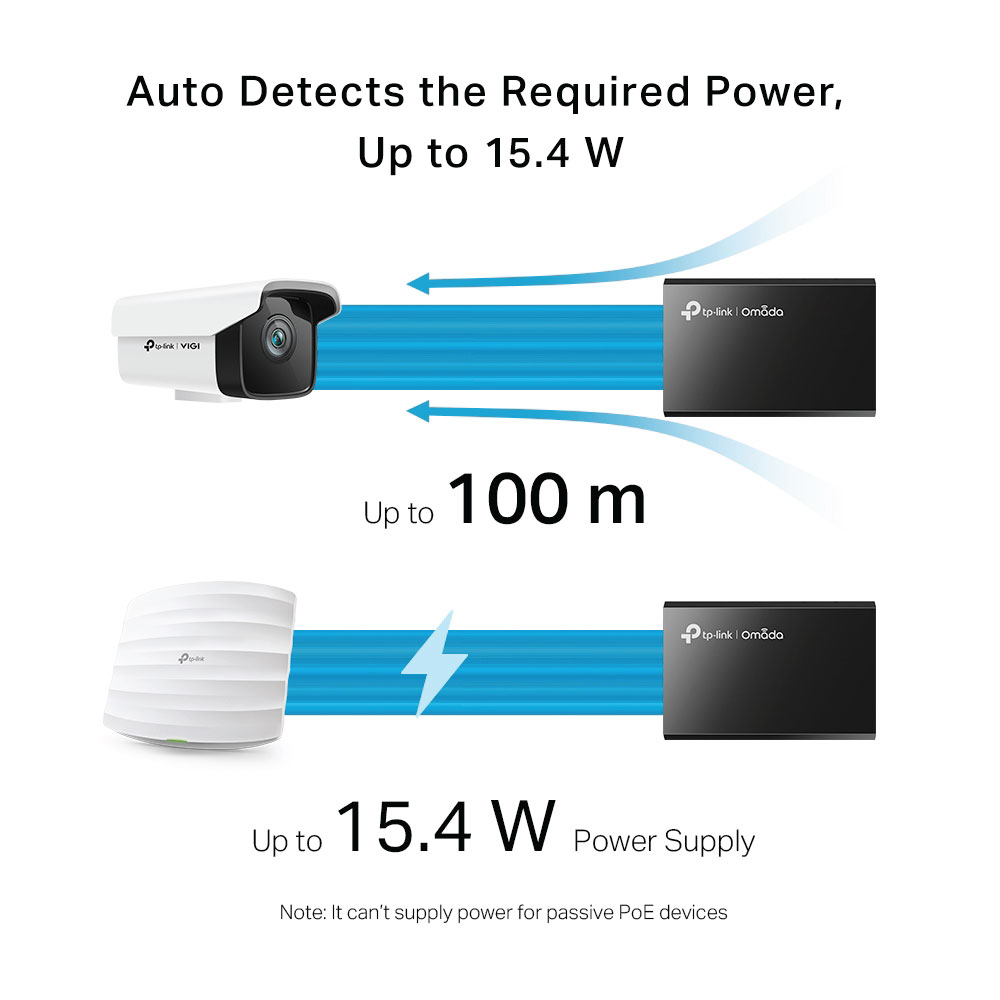 TP-Link TL-POE150S Gigabit 15.4W IEEE 802.3af PoE Injector - Image 5