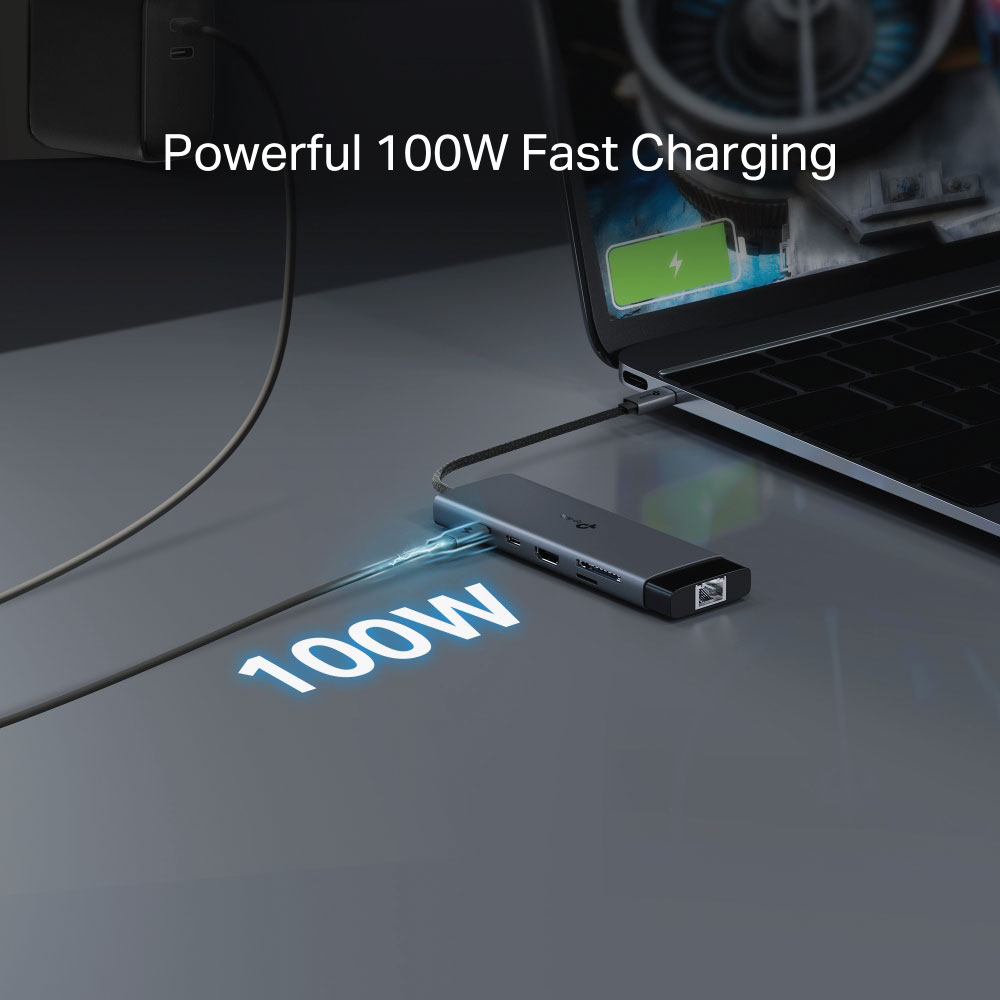 TP-Link 9-in-1 USB-C Hub with 4K 60Hz HDMI | Gigabit Ethernet | 100W Power Delivery - Image 9