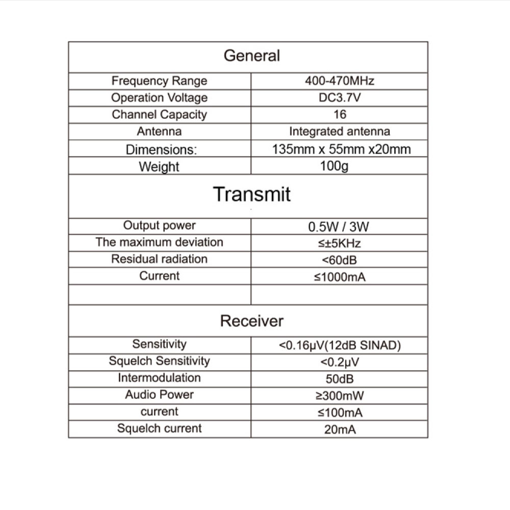 Zartek TX-8 16-Channel 500mW Licence-Free UHF Two-Way Radio - Image 7