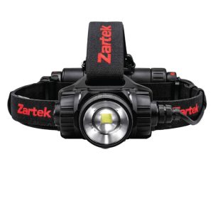Zartek ZA-138 1500 Lumen USB-C Rechargeable Zoom Headlamp | IP66