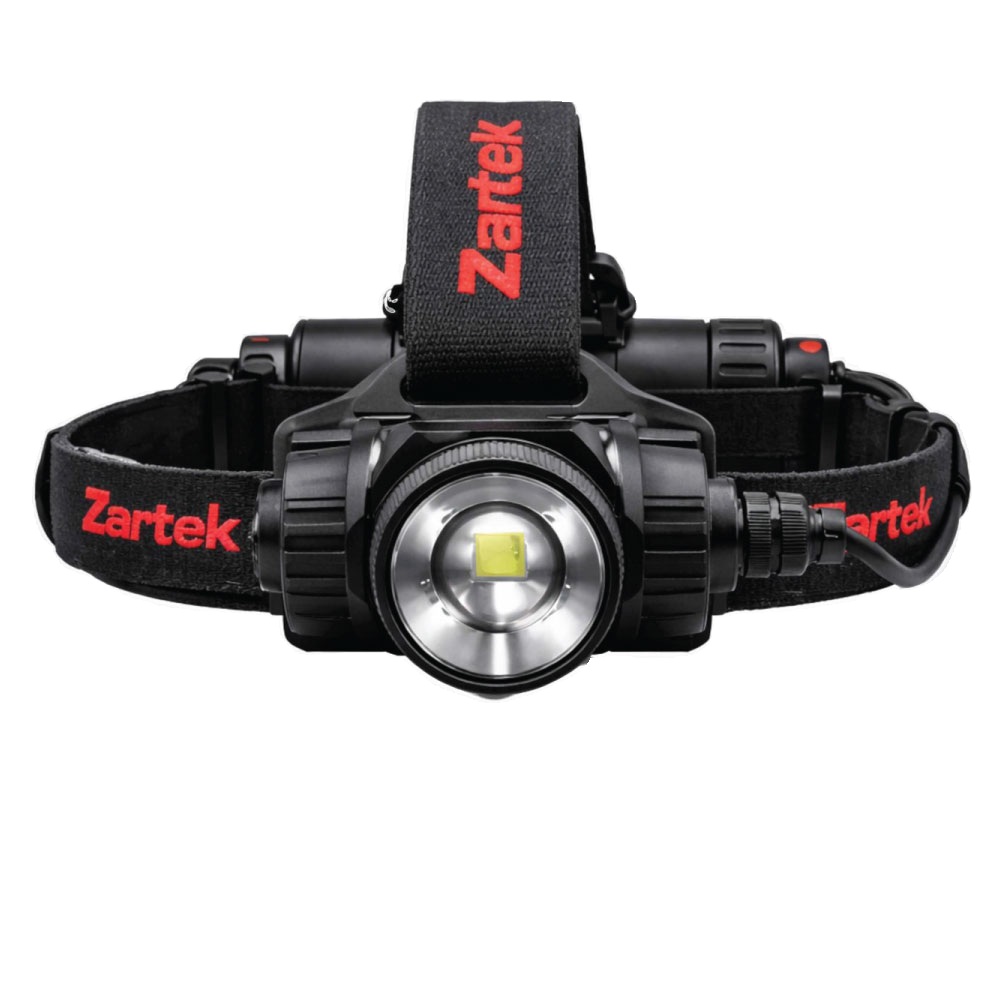 Zartek ZA-138 1500 lumen USB-C rechargeable LED headlamp