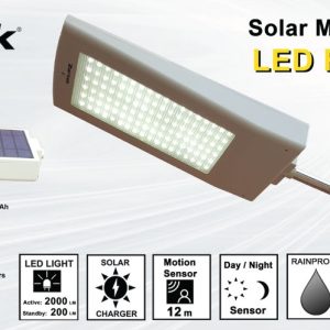 Zartek ZA-320 2000 Lumen Solar Motion Sensor LED Floodlight | IP65