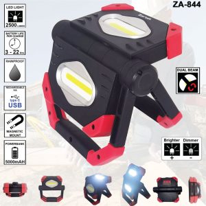 Zartek Foldable Double-Sided Rechargeable LED Worklight 20W 2500 lm