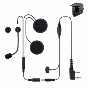 Zartek GE-299 Helmet Headset with Quick Disconnect & Finger PTT