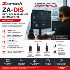 Zartek ZA-DIS PTT / PoC Dispatcher Software – Once-Off