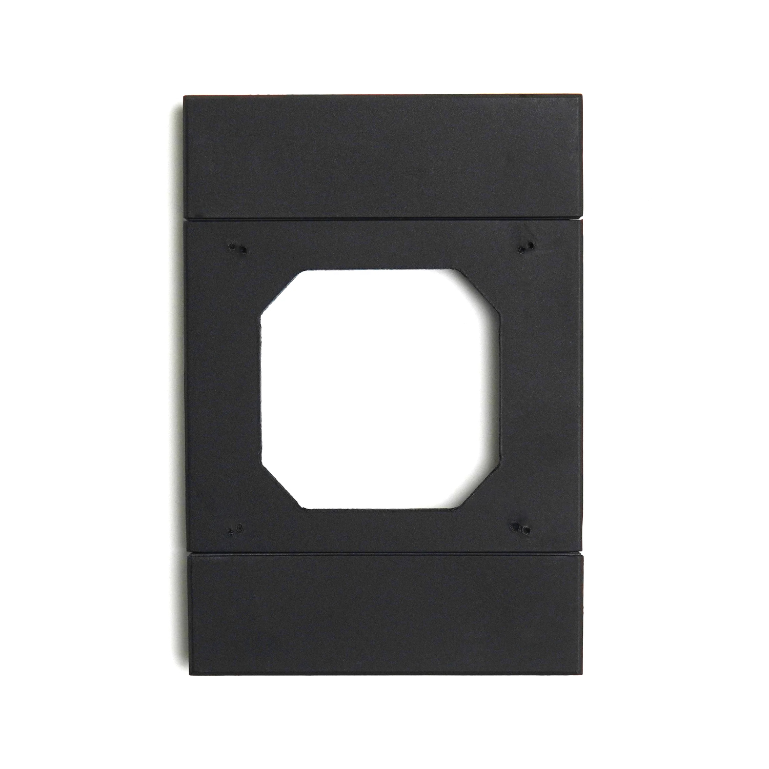 IoT 4 × 2 Wall Box Installation Adapter Plate Black - can be used for Ajax light switches