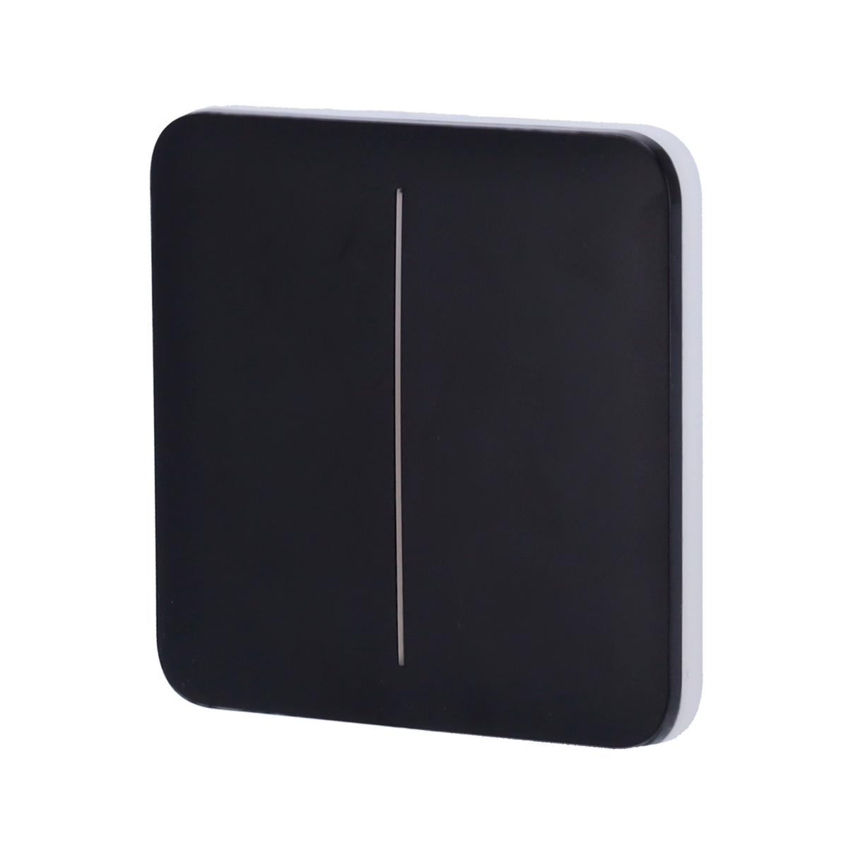 Ajax SoloButton 2-Gang Touch Panel black perspective view