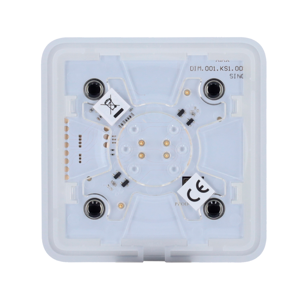 Ajax SoloButton Dimmer touch panel for LightCore Dimmer back view