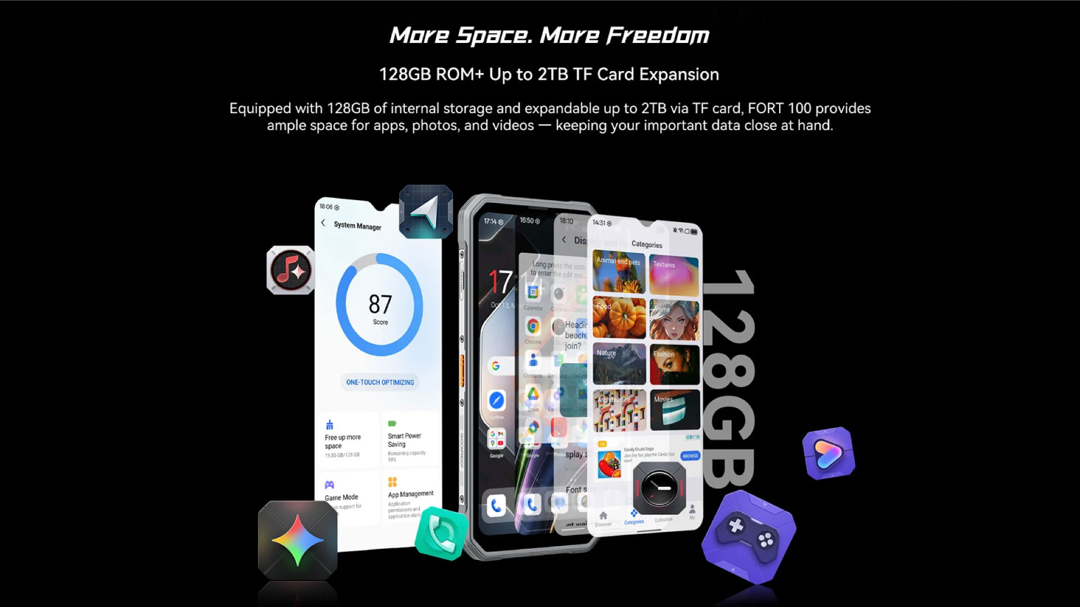 Fort 100 128GB expandable to 2TB