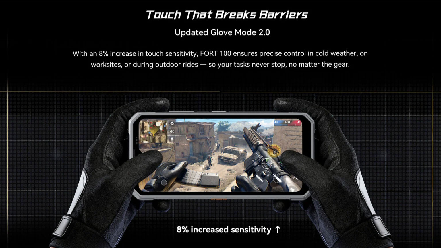 Fort 100 Glove Mode Touchscreen