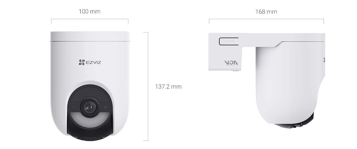 EZVIZ HB8 Lite 4MP dimensions