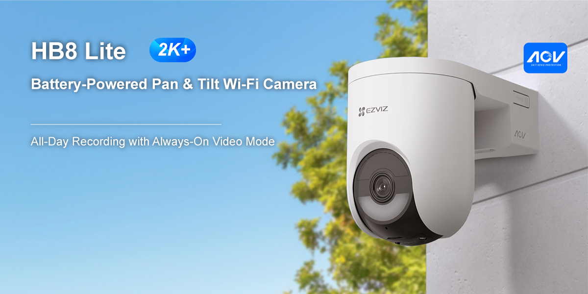 EZVIZ HB8 Lite AOV Battery Pan & Tilt Wi-Fi Camera hero