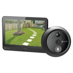 EZVIZ HP4 Wire-Free Video Peephole Doorbell with 4.3-inch Screen, 155° View (2MP)