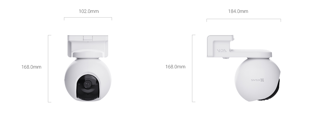 EZVIZ EB8 product dimensions 