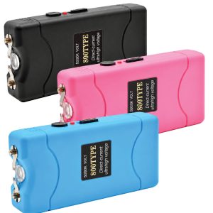 Handheld 800-Type Stun Gun – Black, Blue or Pink