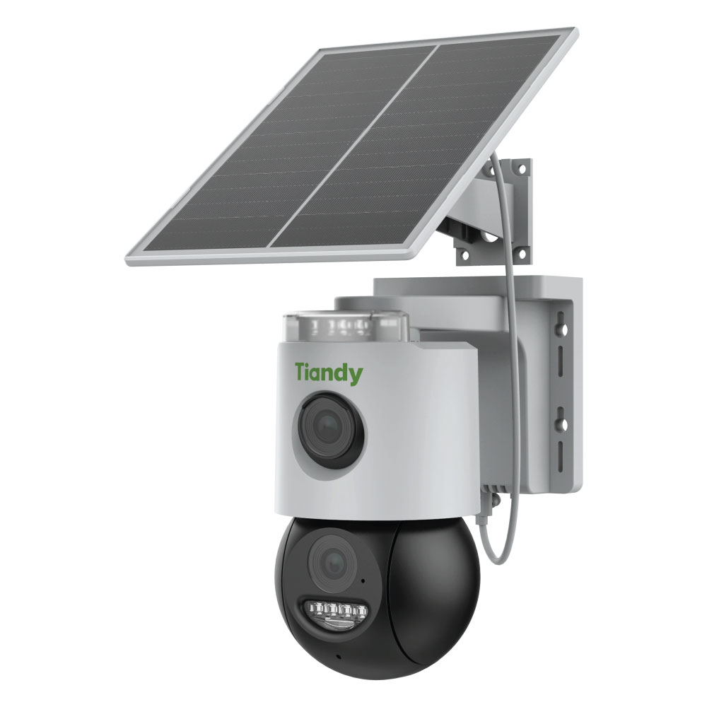 Tiandy 4G Solar Dual-Lens PT Camera with Auto-Tracking – TC-H363N 9DA-4 (6MP)