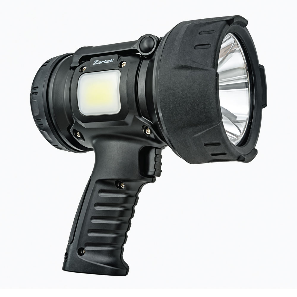 Zartek ZA-872 2000 Lumen USB-C Rechargeable LED Spotlight