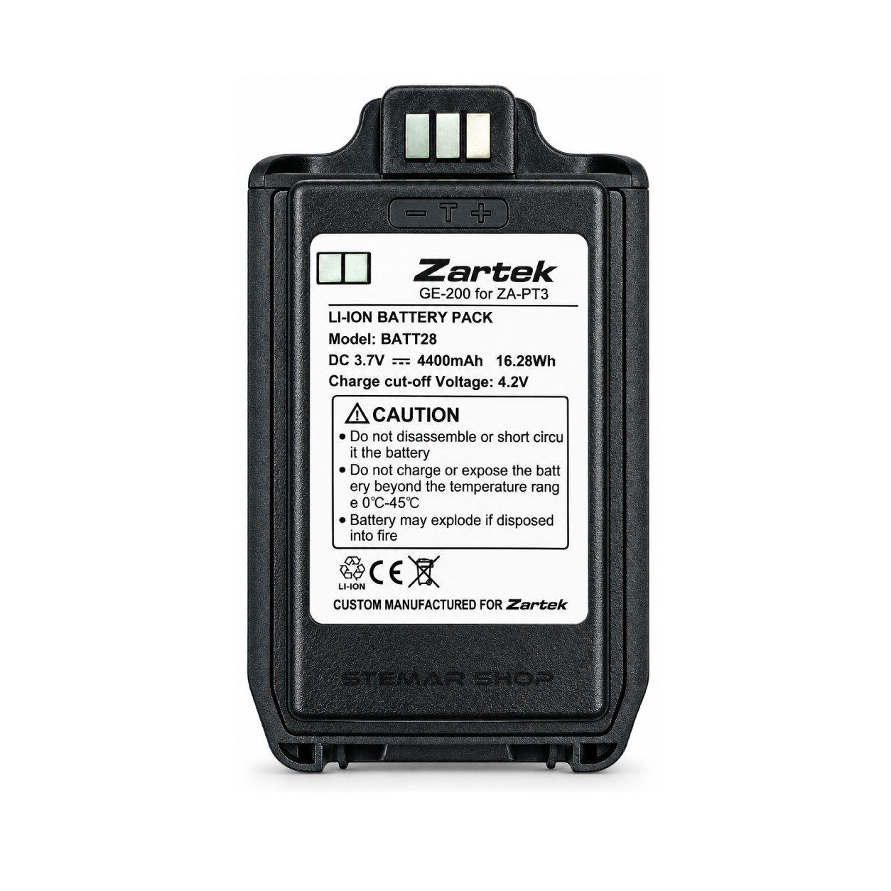 Zartek BATT28 Replacement Battery for the ZA-PT3-NFC Radio