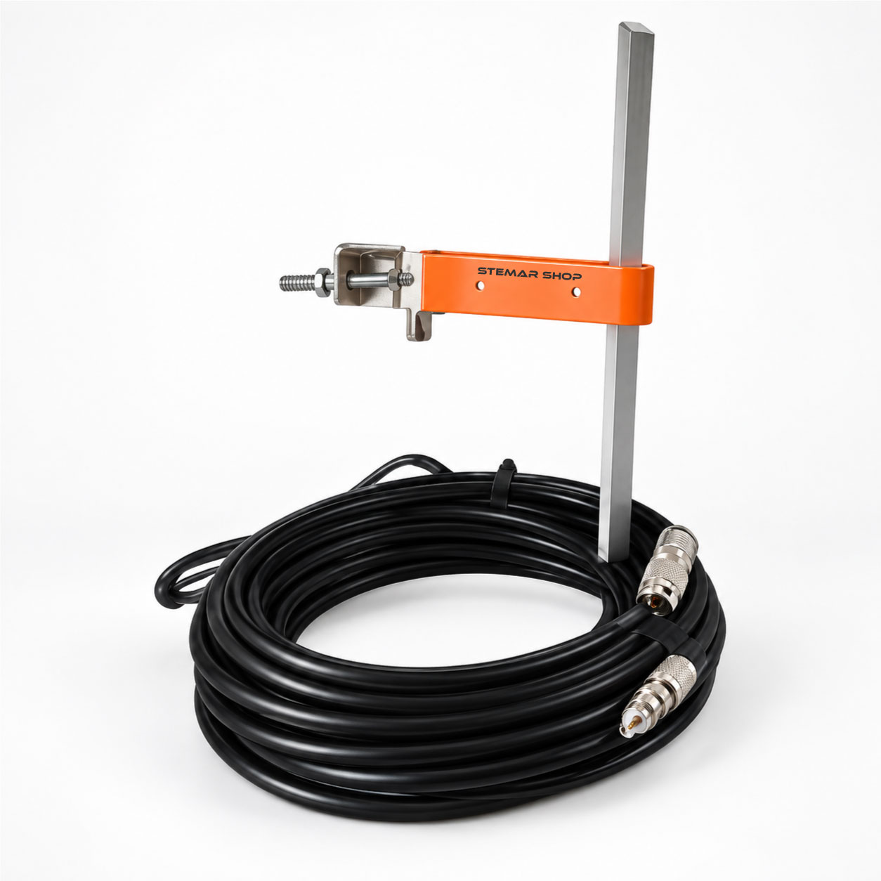 Zartek UHF-DIP large dipole antenna kit with cables and pole mounting brackets