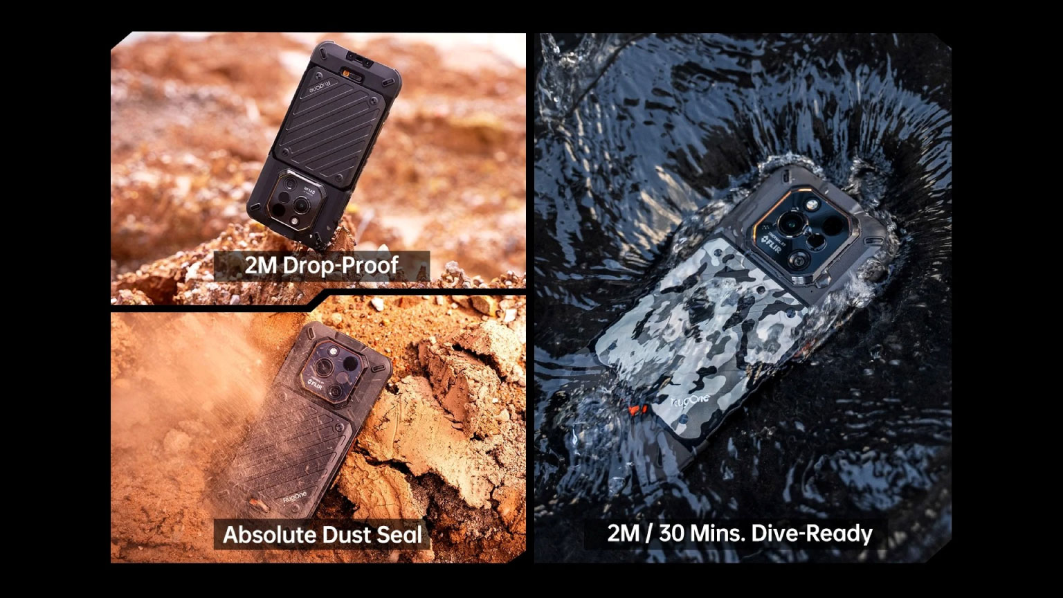 Xever 7 Pro 2m/30mins dive, dust sealed, 2m drop proof