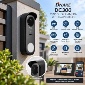 DNAKE DC300 2MP IP65 Door Camera with Rain Shield