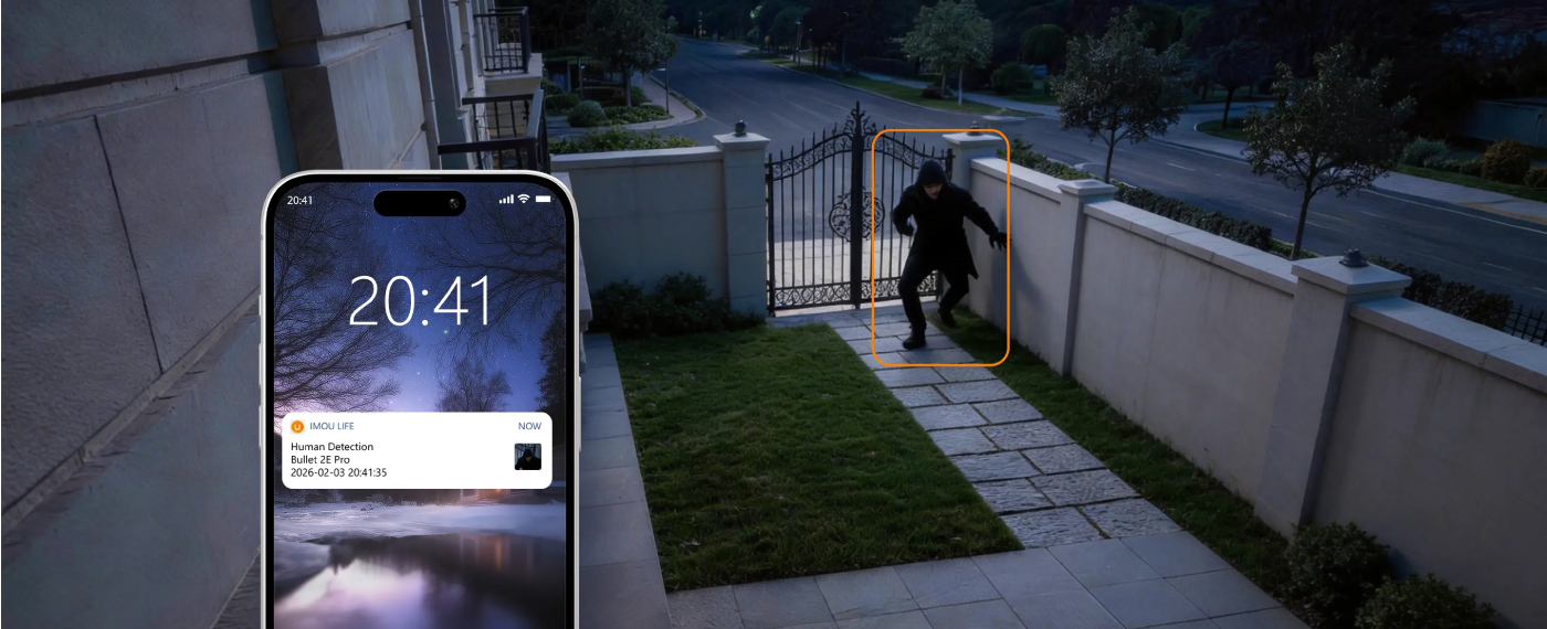 IMOU Bullet 2E Pro human detection