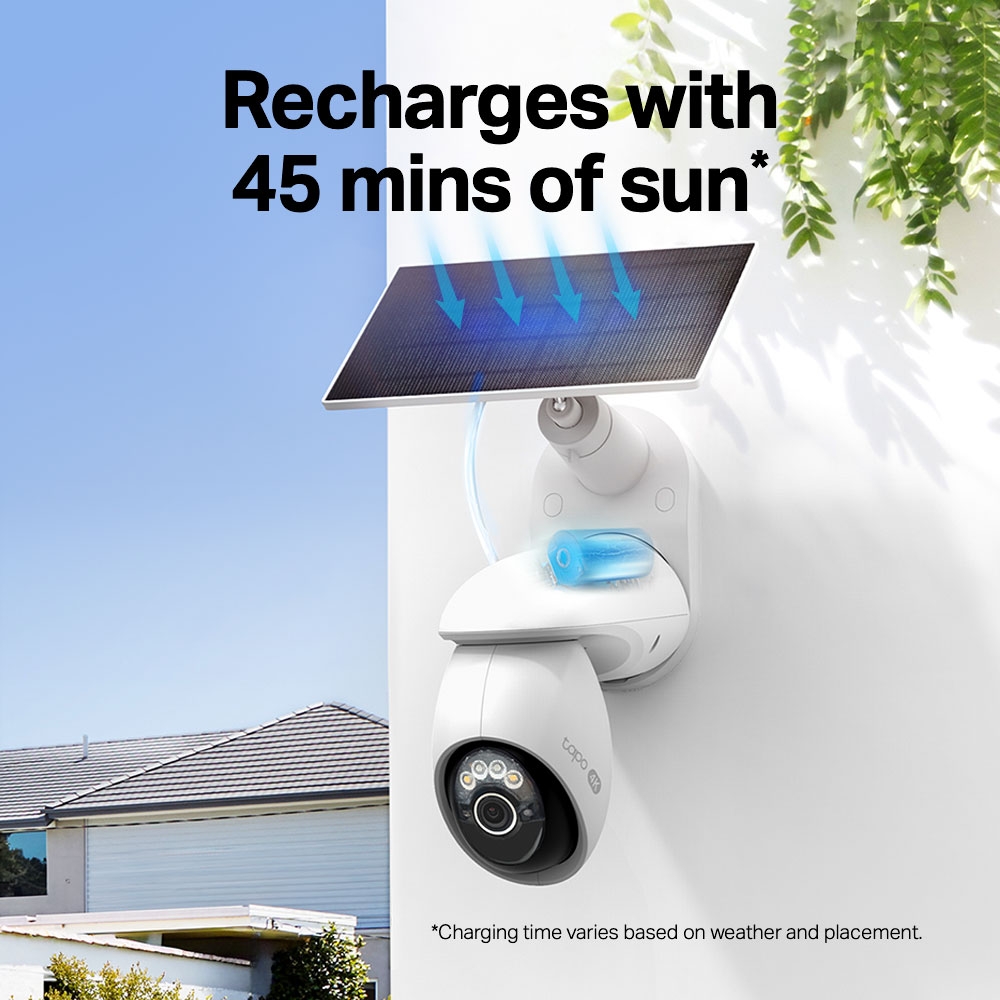 Tapo C660 4K Pan/Tilt Camera - Fast Recharge