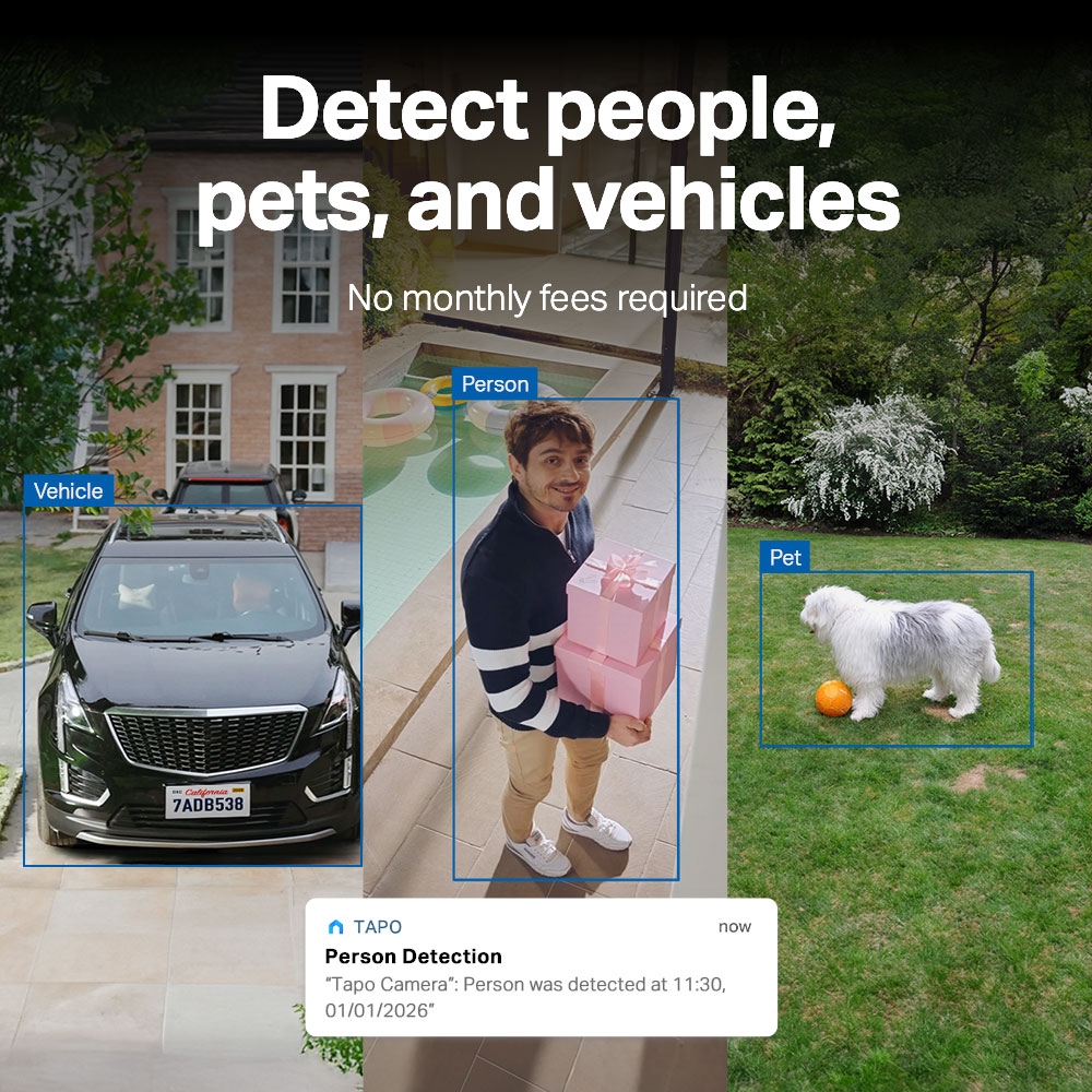 Tapo C660 4K Pan/Tilt Camera - Smart AI Detection