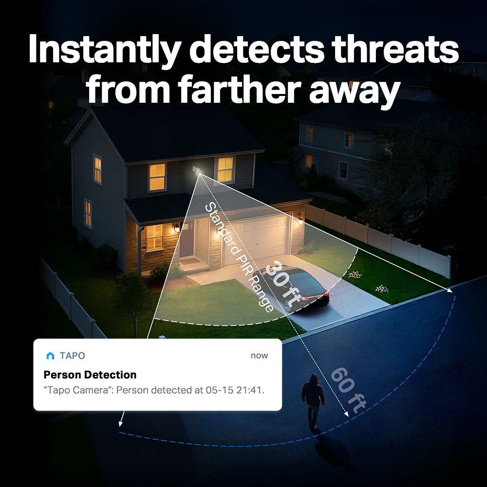 Tapo C660 4K Pan/Tilt Camera - Greater Detection Distance