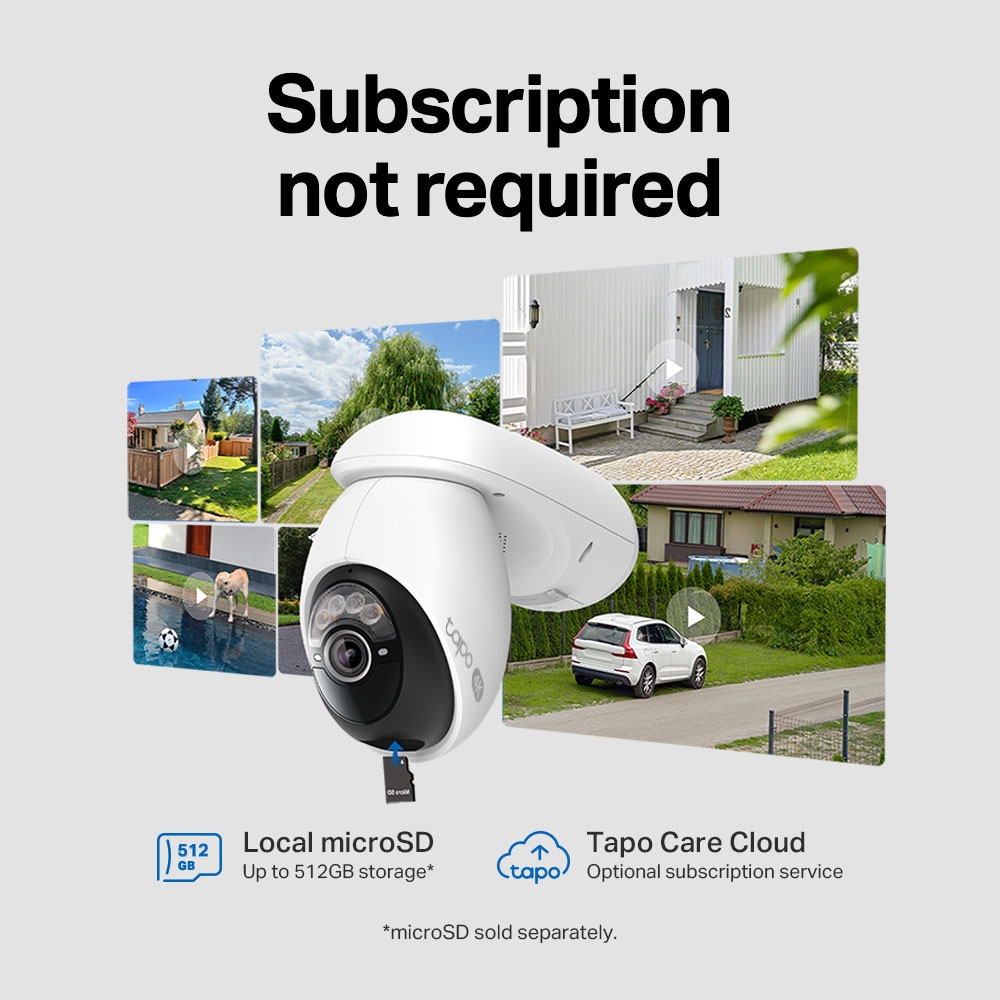 Tapo C660 4K Pan/Tilt Camera - Subscription-Free
