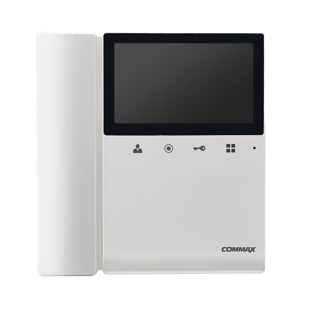Commax CDV-43K 4.3" Colour Video Intercom Monitor with Touch Buttons – White