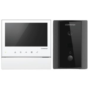 Commax 7″ Hands-Free Touch-Button Video Intercom Kit