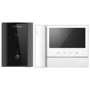 Commax 7-Inch Colour Video Intercom Kit with Handset & LED Night Illumination