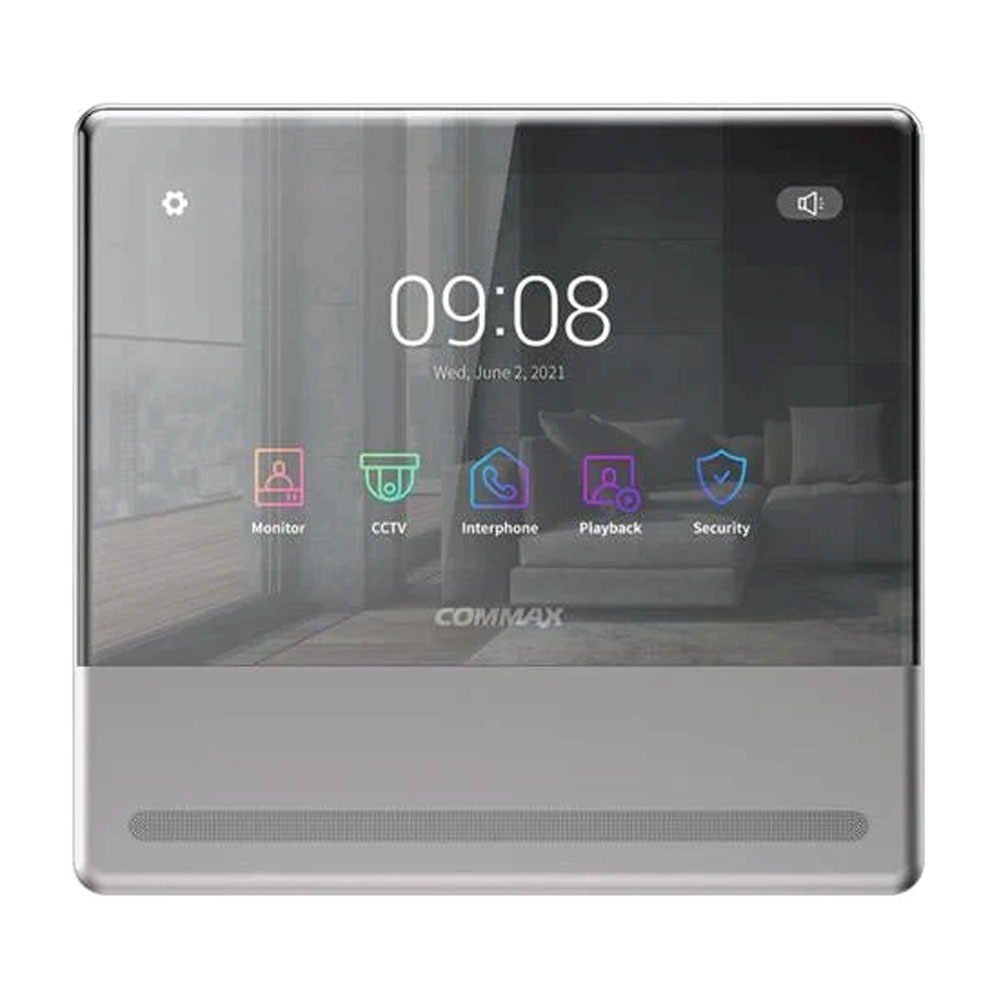 Commax CDV-70QT 7" Wi-Fi Touchscreen Video Intercom Monitor with Mobile App – Neo Silver