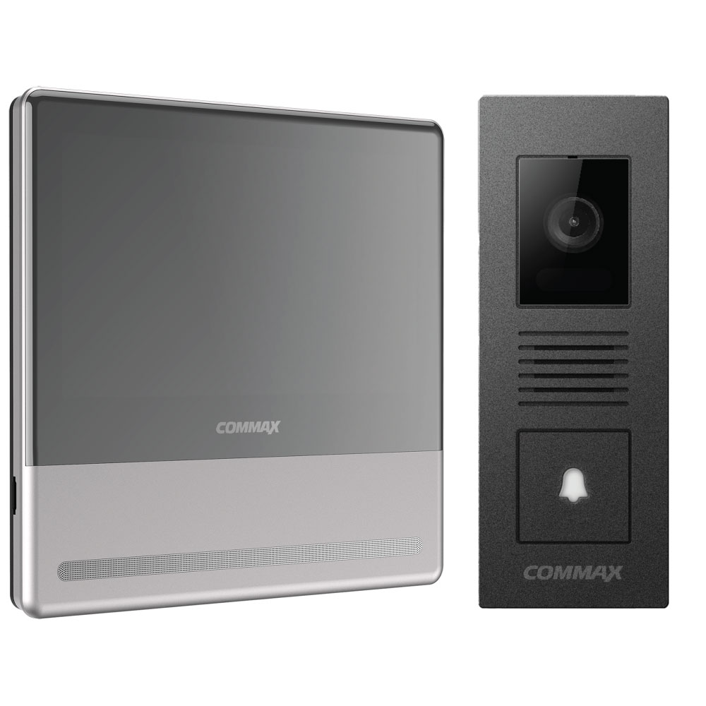 Commax CDV-70QT / DRC-4PIP 7″ Wi-Fi Touchscreen Video Intercom Kit – Neo Silver
