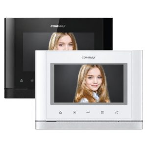 Commax CDV-77M 7-Inch Colour Video Intercom Monitor | Hands-Free | Black or White