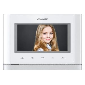 Commax CDV-77M 7-Inch Colour Video Intercom Monitor | Hands-Free | Black or White