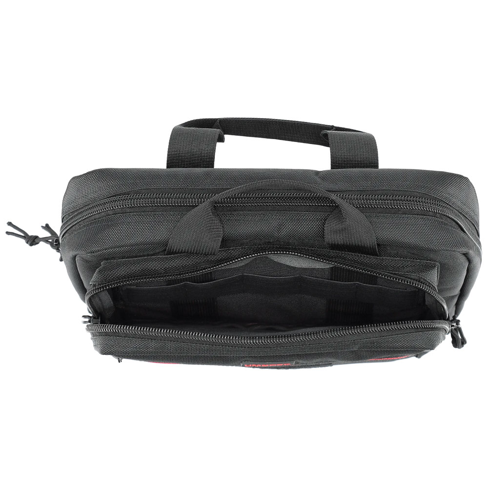 Umarex Double Pistol Case for 2 Pistols with Combination Lock – Black/Red