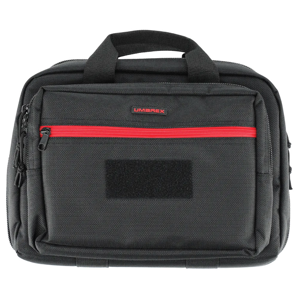Umarex Double Pistol Case for 2 Pistols with Combination Lock – Black/Red